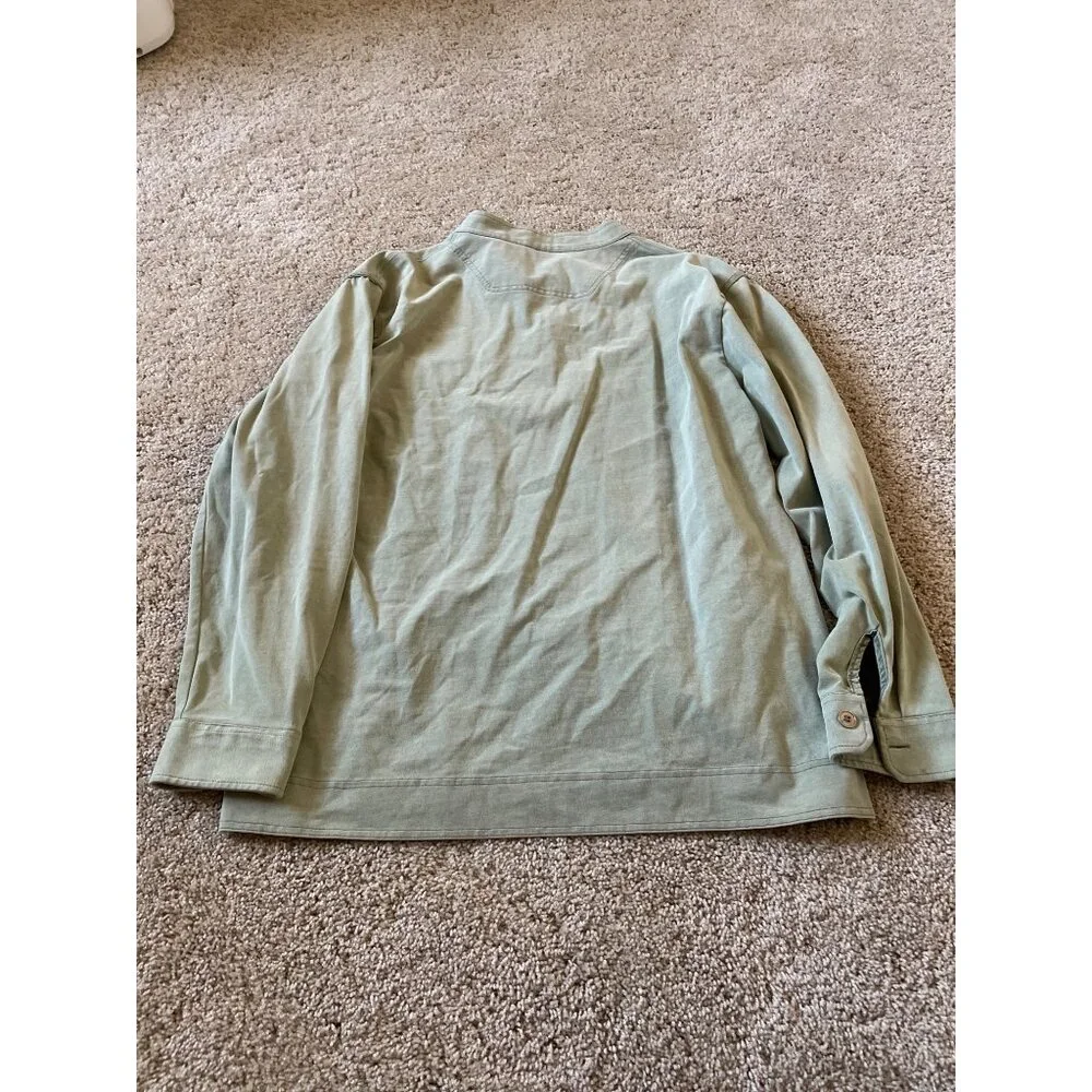 VTG Jeep Men's Green Long‎ Sleeve Size Large 90s Collared Winter